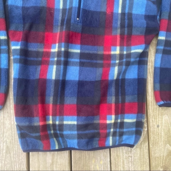 ** Nautica Plaid Fleece Zip up Sweatshirt Jacket L - Picture 3 of 9